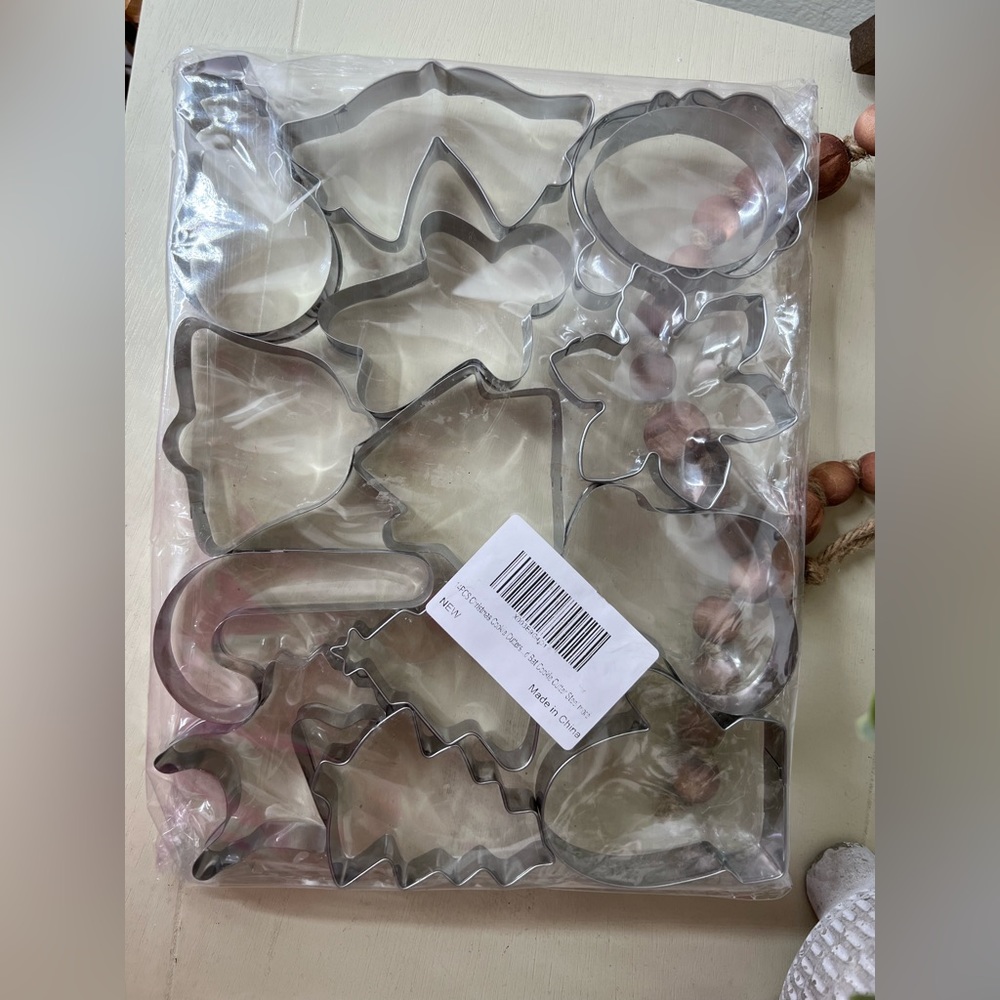 Brand New- 14 pc. Stainless Steel Holiday Cutters